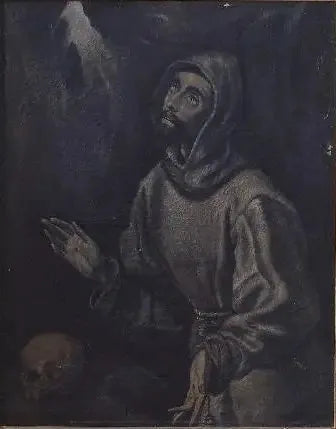 François recevant les stigmates - El Greco image 1 copie peinte à la main à l’huile