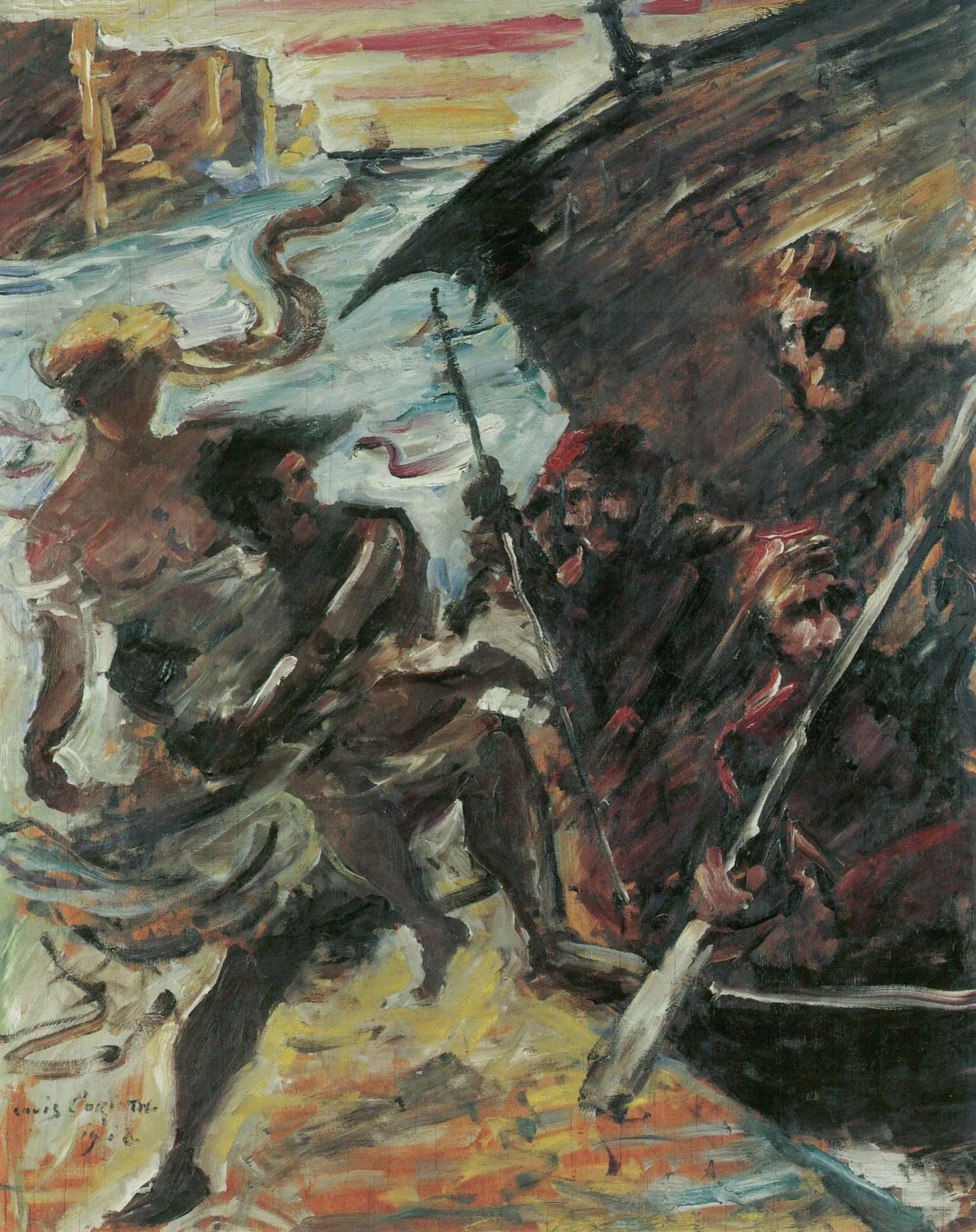 Frauenraub - Lovis Corinth image 1 copie de tableau peinte à la main