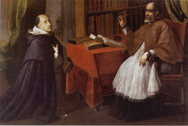 Fray Luis de Granada et San Juan Crisóstomo - Francisco de Zurbarán image 1 tableau peint à l’huile sur toile