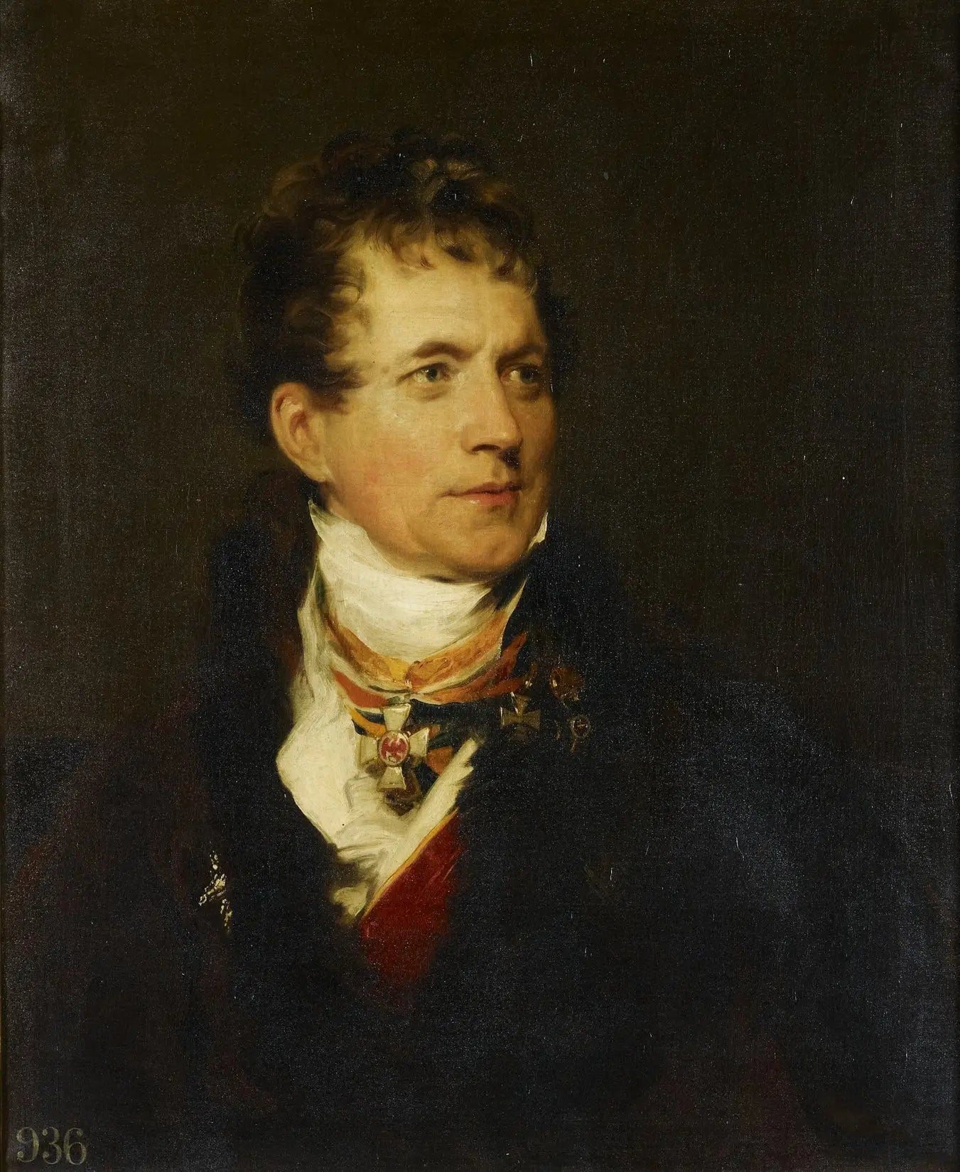 Frédéric, baron von Gentz (1764-1832) - Thomas Lawrence image 1 copie peinte à la main à l’huile