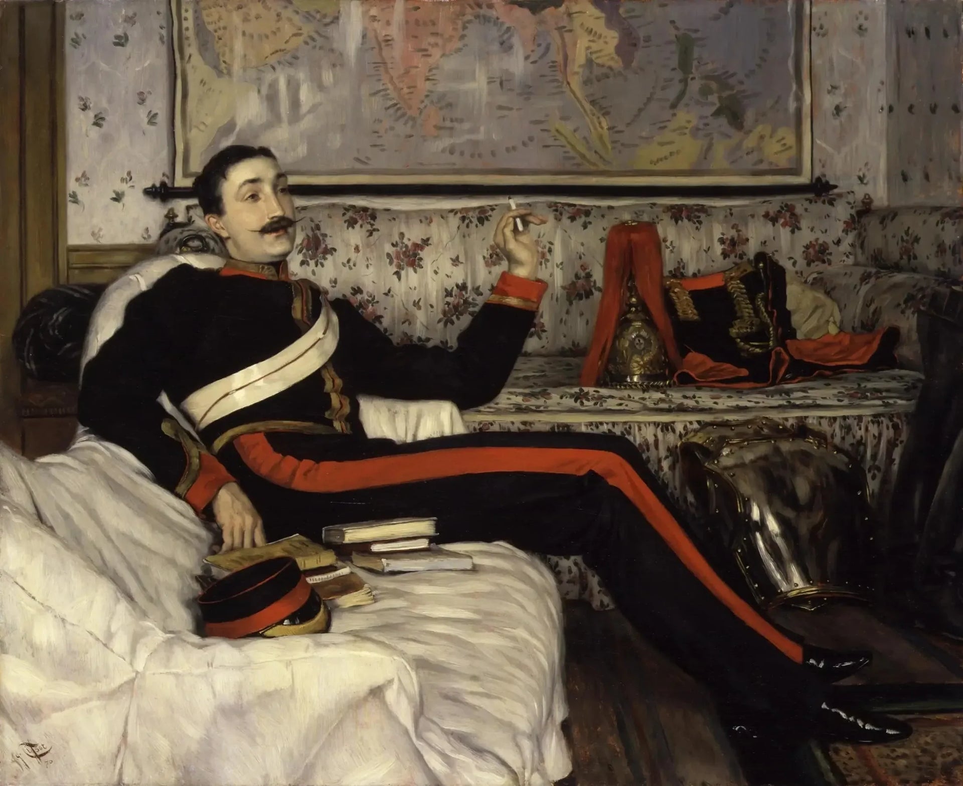 Frédéric Burnaby - James Tissot image 1 tableau peint à l’huile sur toile