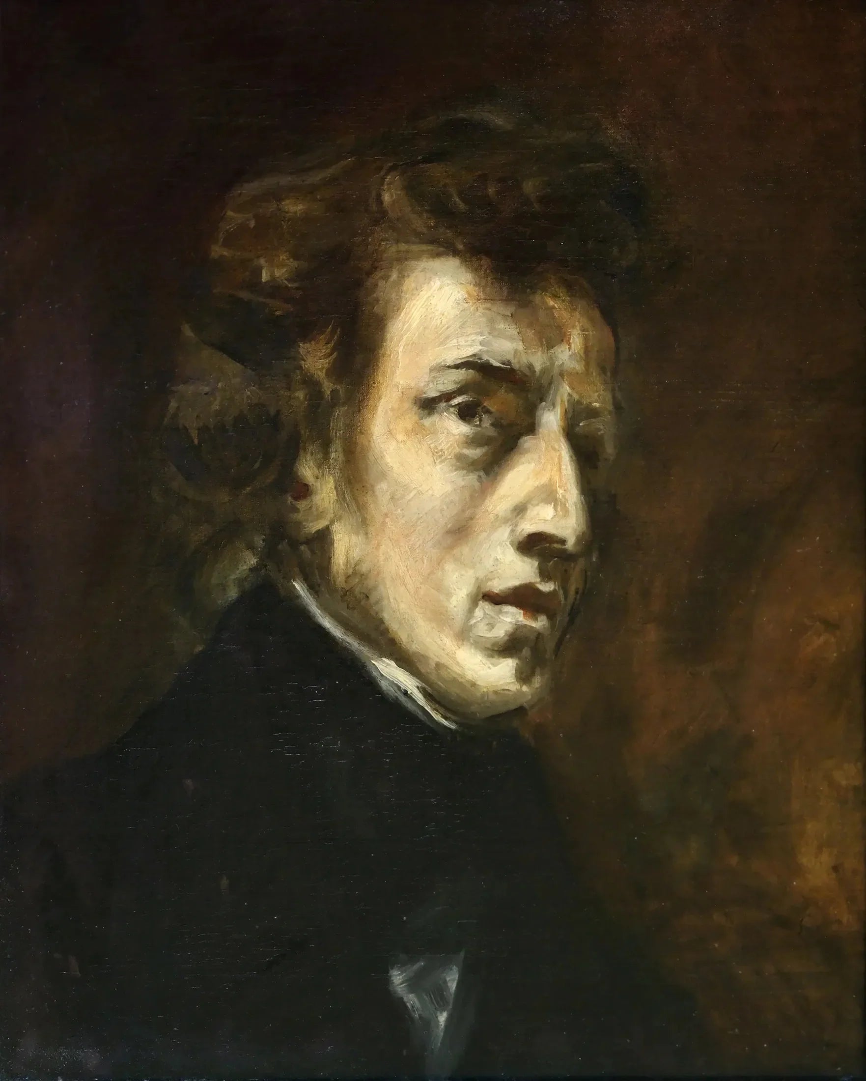 Frédéric Chopin - Eugène Delacroix image 1 reproduction artisanale de tableau