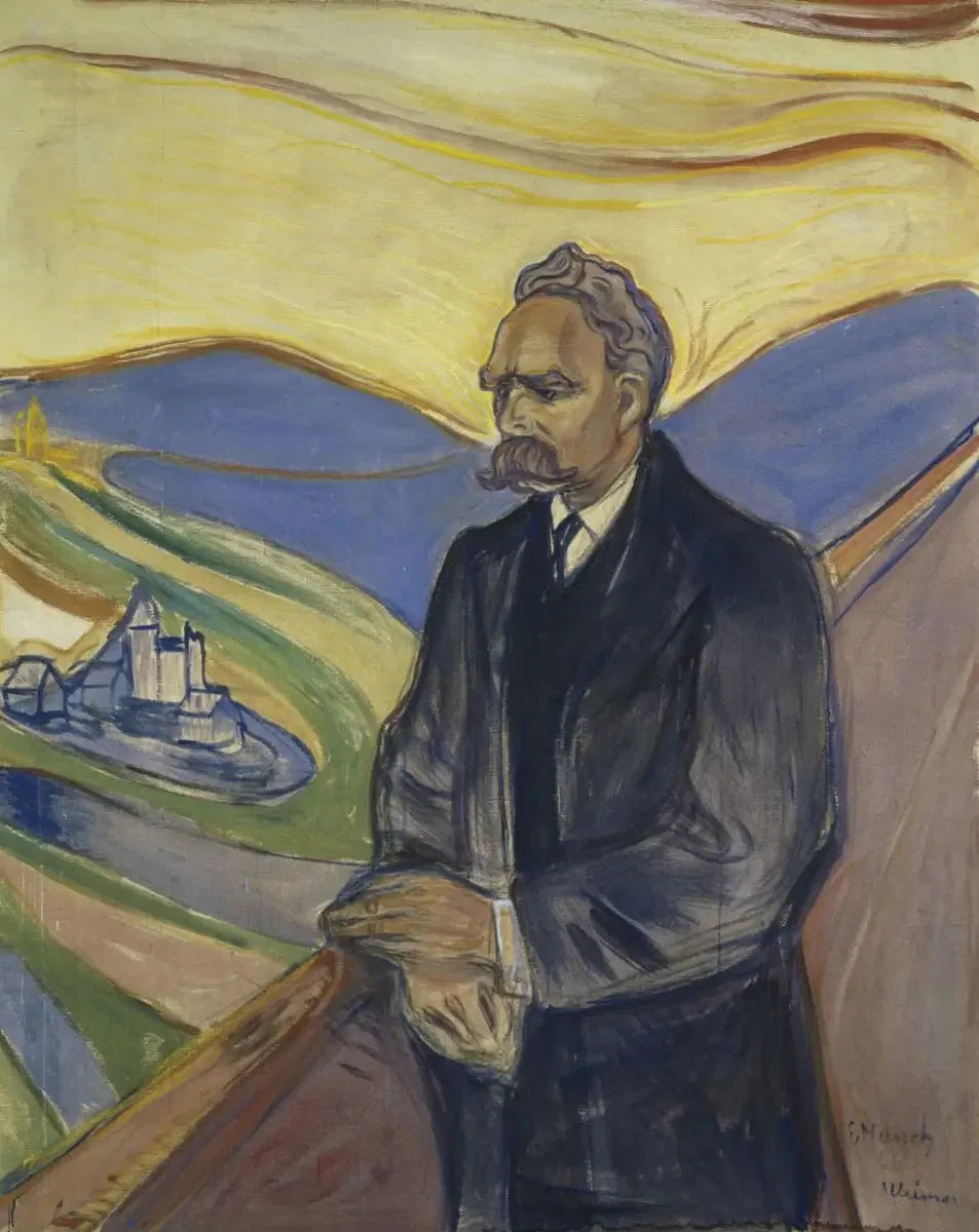 Frédéric Nietzsche - Edvard Munch image 1 copie de tableau peinte à la main