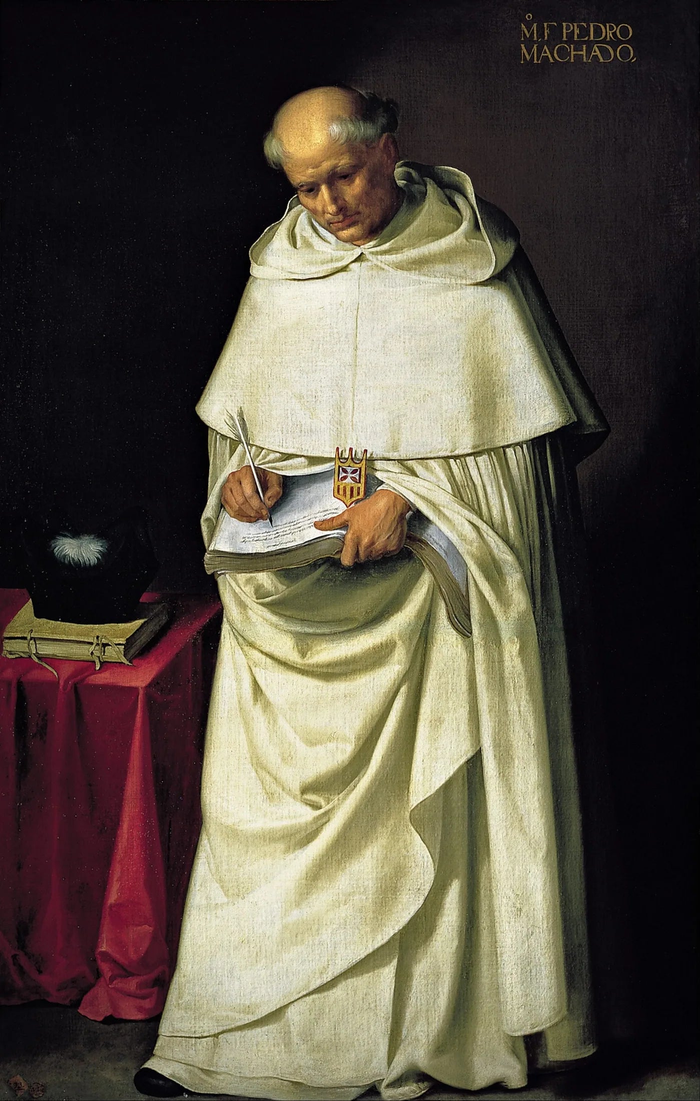 Frère Pedro Machado - Francisco de Zurbarán image 1 reproduction artisanale de tableau