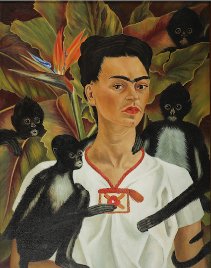 Autoportrait aux singes (1943) — Frida Kahlo, 1943