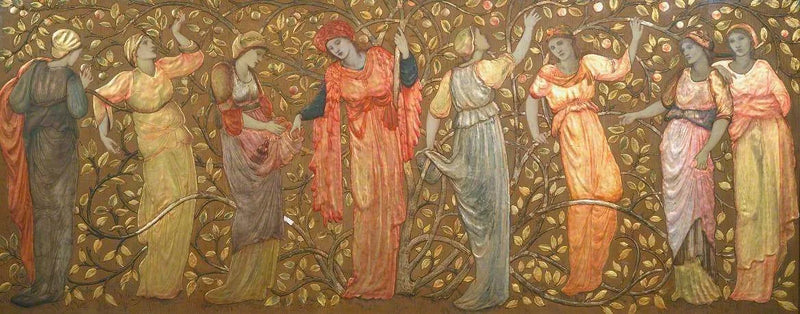 Frise des huit femmes cueillant des pommes - Edward Burne-Jones