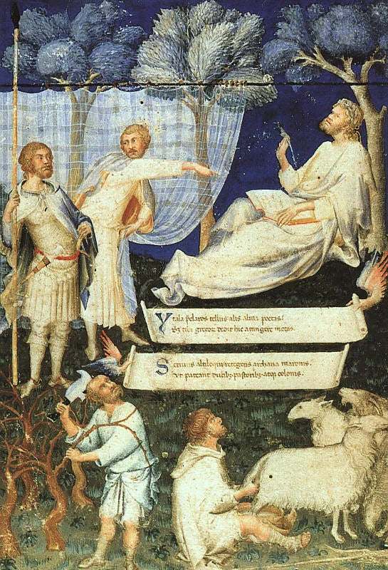 Frontespizio del Commento di Servio a Virgilio - Simone Martini image 1 reproduction artisanale de tableau