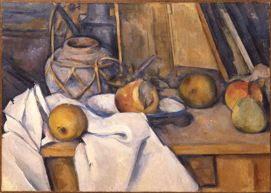 Fruits et pot de gingembre - Paul Cézanne image 1 reproduction de peinture à l’huile