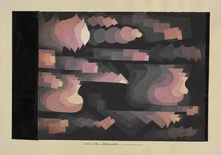 Fugue en rouge - Paul Klee image 1 reproduction d’œuvre d’art à l’huile