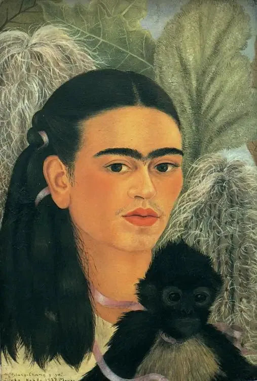 Fulang-Chang et moi - Frida Kahlo image 1 tableau peint à l’huile sur toile