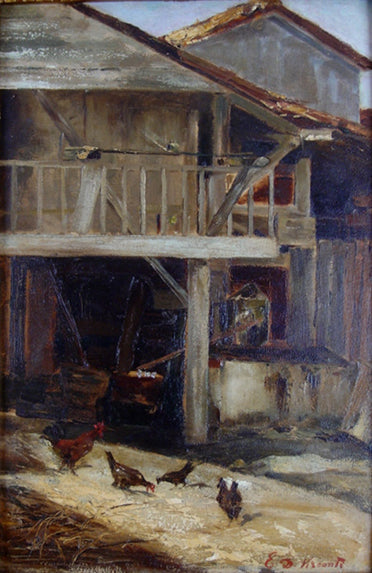 Fundo de quintal - Eliseu Visconti image 1 reproduction artisanale de tableau