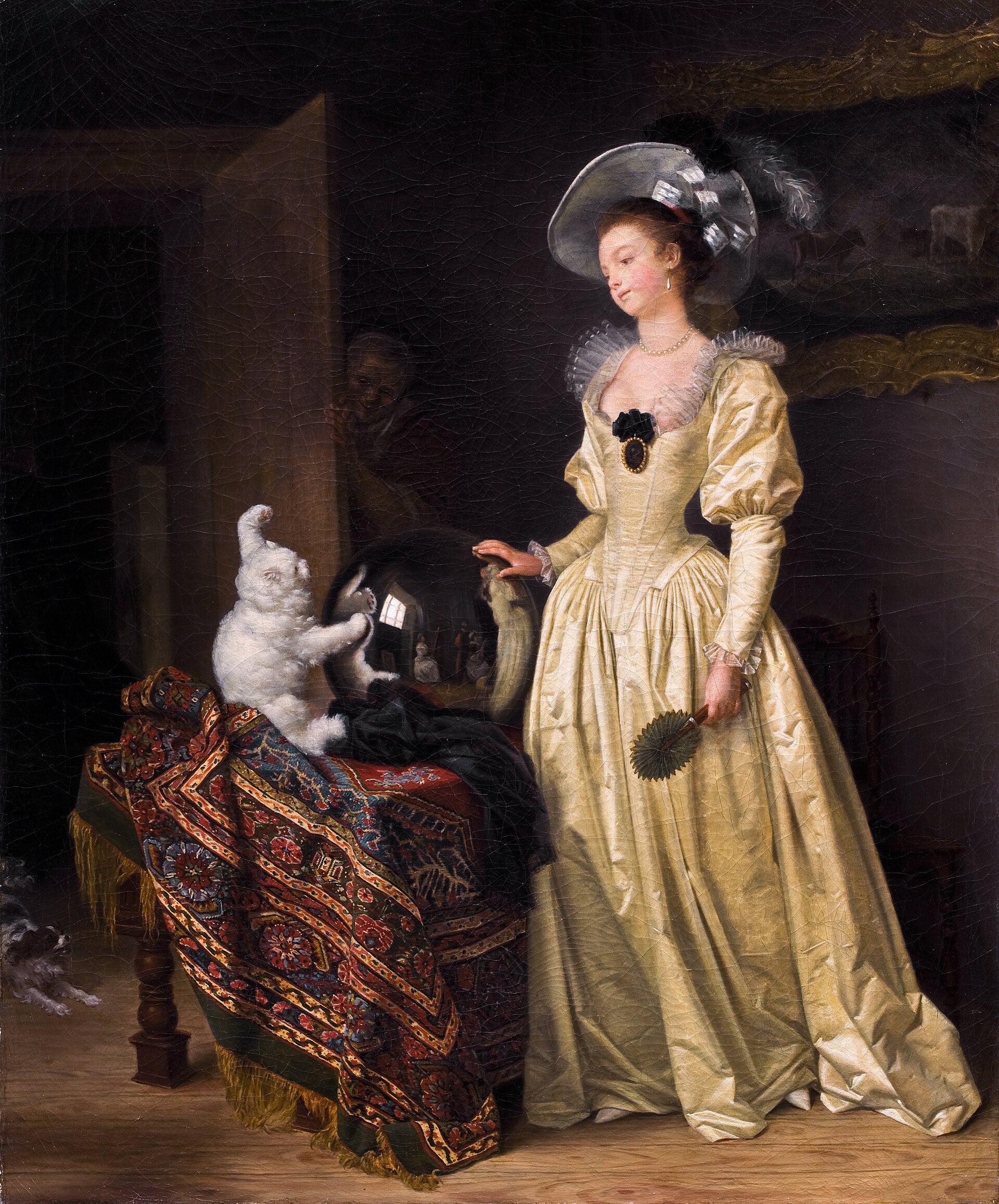 Le Chat angora - Marguerite Gérard
