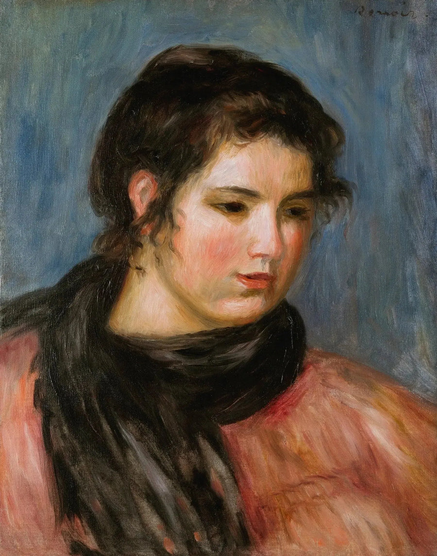 Gabrielle à l'écharpe noire - Pierre-Auguste Renoir