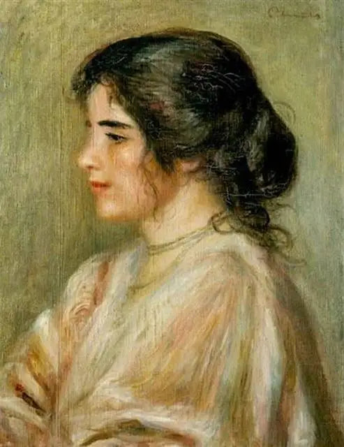 Gabrielle de profil - Pierre-Auguste Renoir image 1 tableau peint à l’huile sur toile
