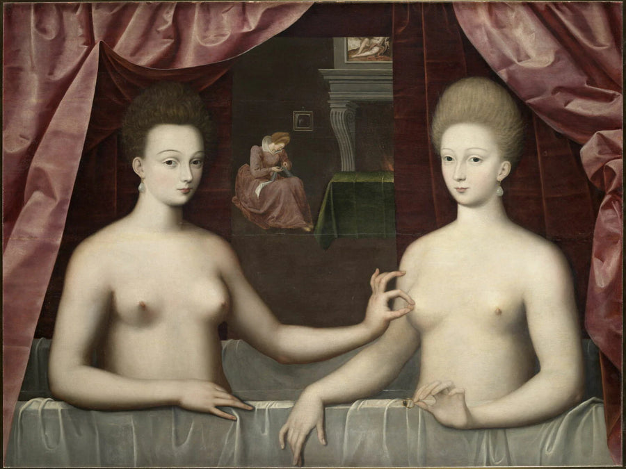 Gabrielle d'Estrées et une de ses sœurs - Artiste inconnu