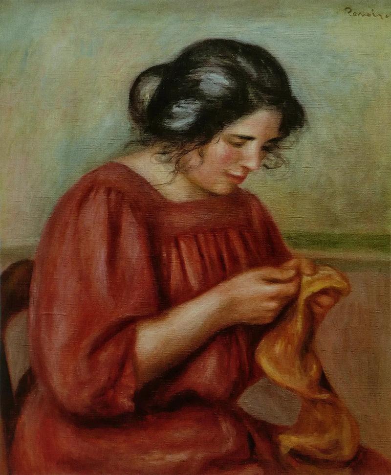 Gabrielle reprenant - Pierre-Auguste Renoir