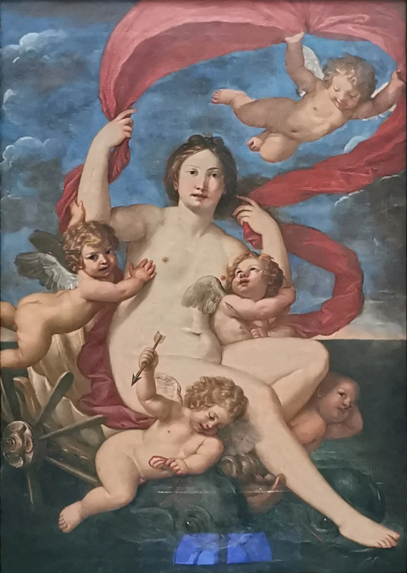 Galatée dans le chariot de coquillages - Francesco Albani image 1 reproduction de peinture à l’huile