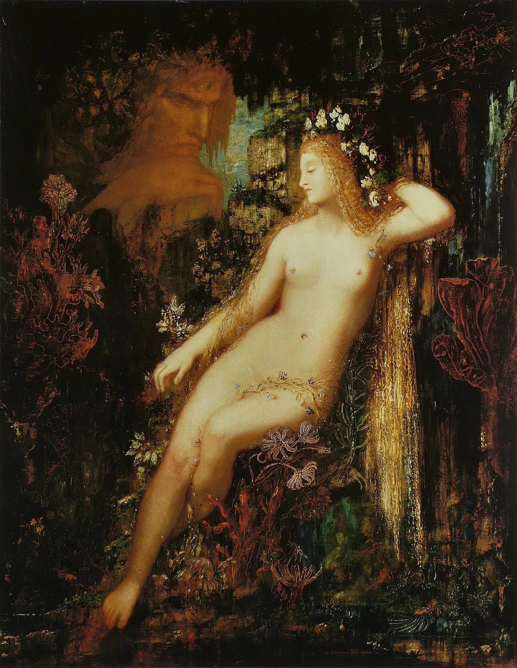Galatée - Gustave Moreau image 1 copie de tableau peinte à la main