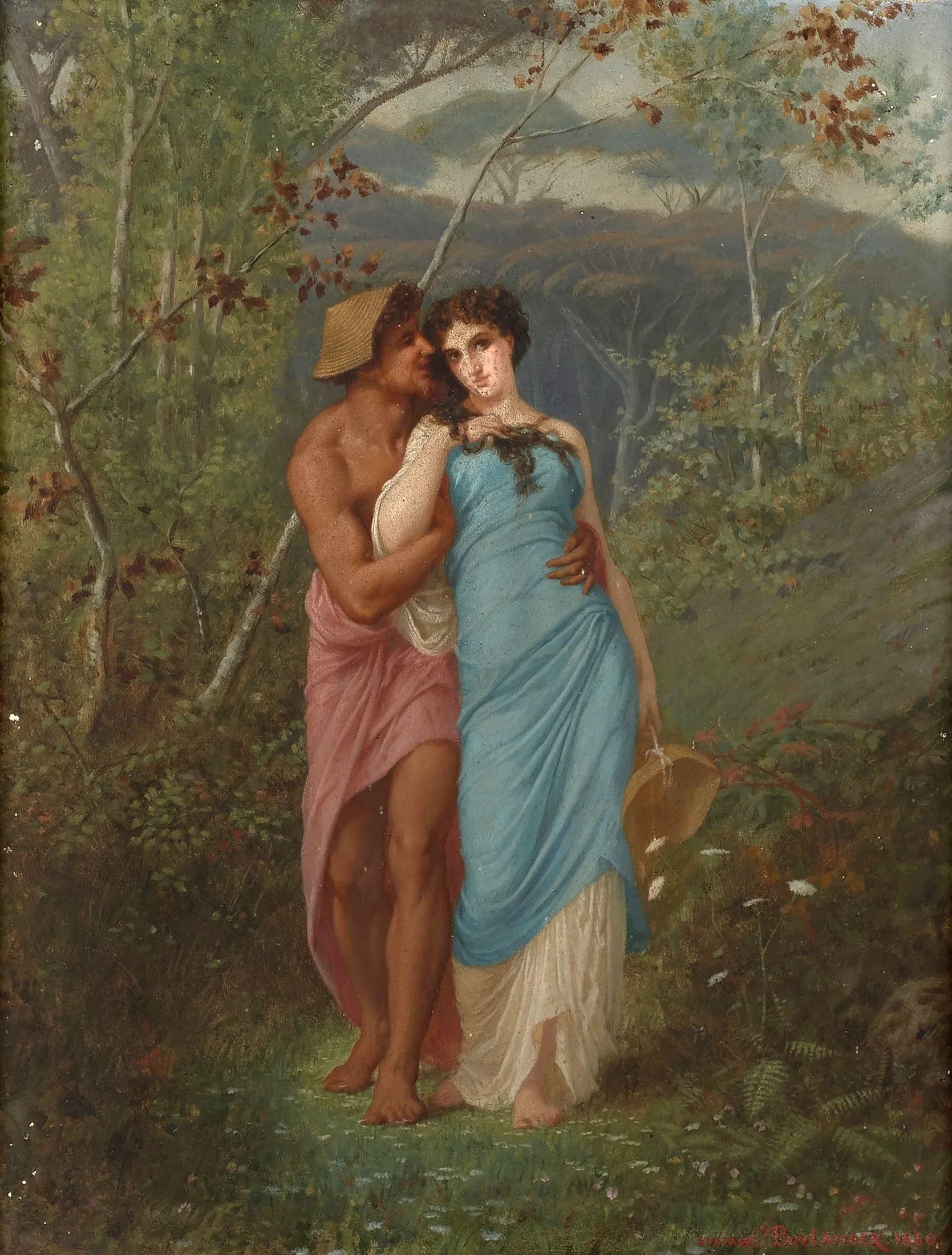 Galathée et le berger Athis - Gustave Boulanger image 1 reproduction d’œuvre d’art à l’huile