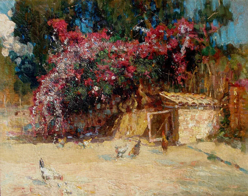 Galinhas - Eliseu Visconti image 1 reproduction de peinture à l’huile