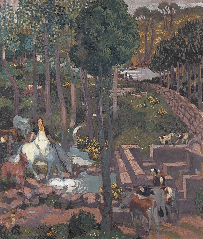 Gallische Herdengöttin - Maurice Denis image 1 reproduction artisanale de tableau