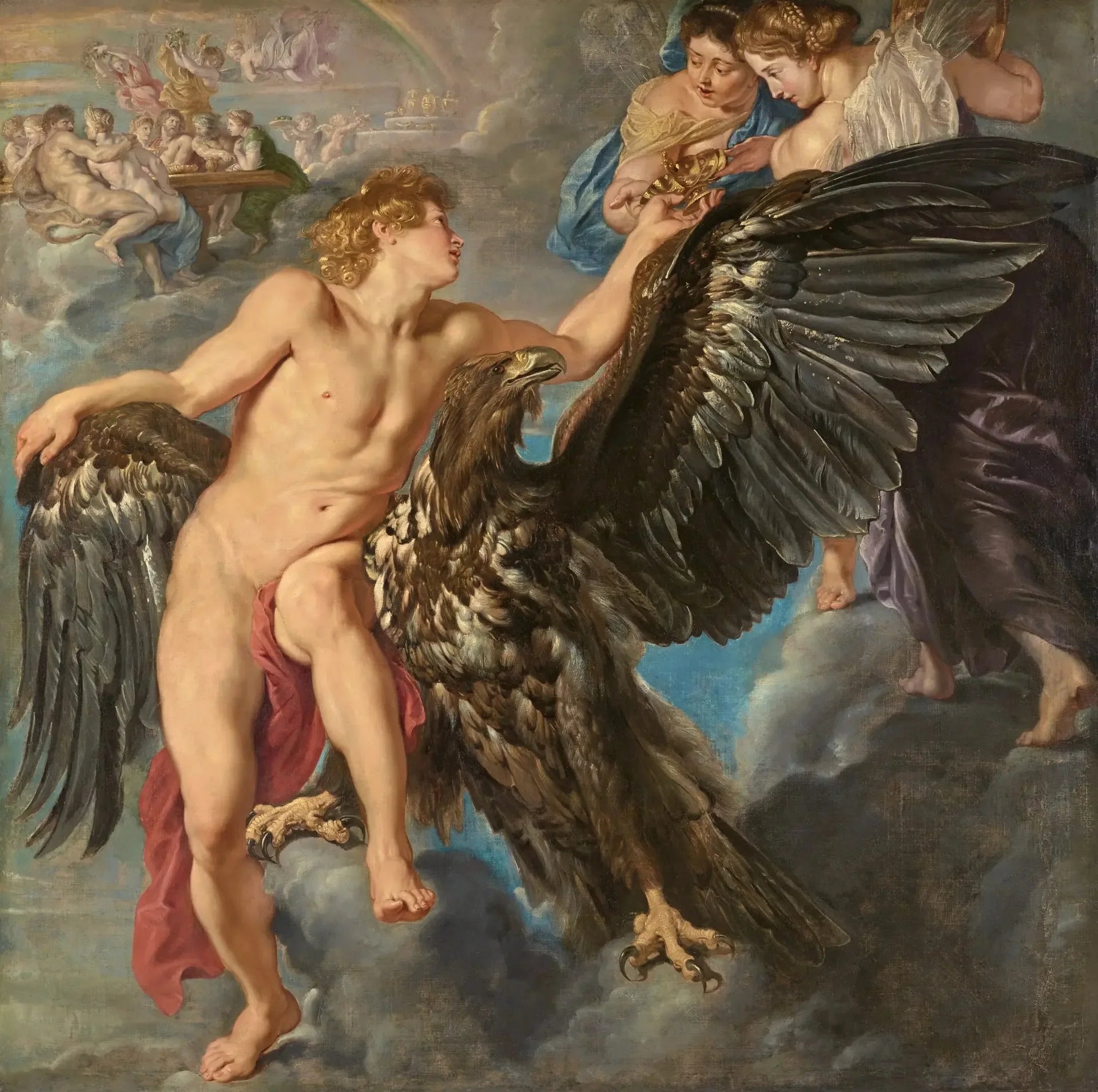 Ganymède reçoit le bol d'Hébé - Peter Paul Rubens image 1 reproduction de peinture à l’huile