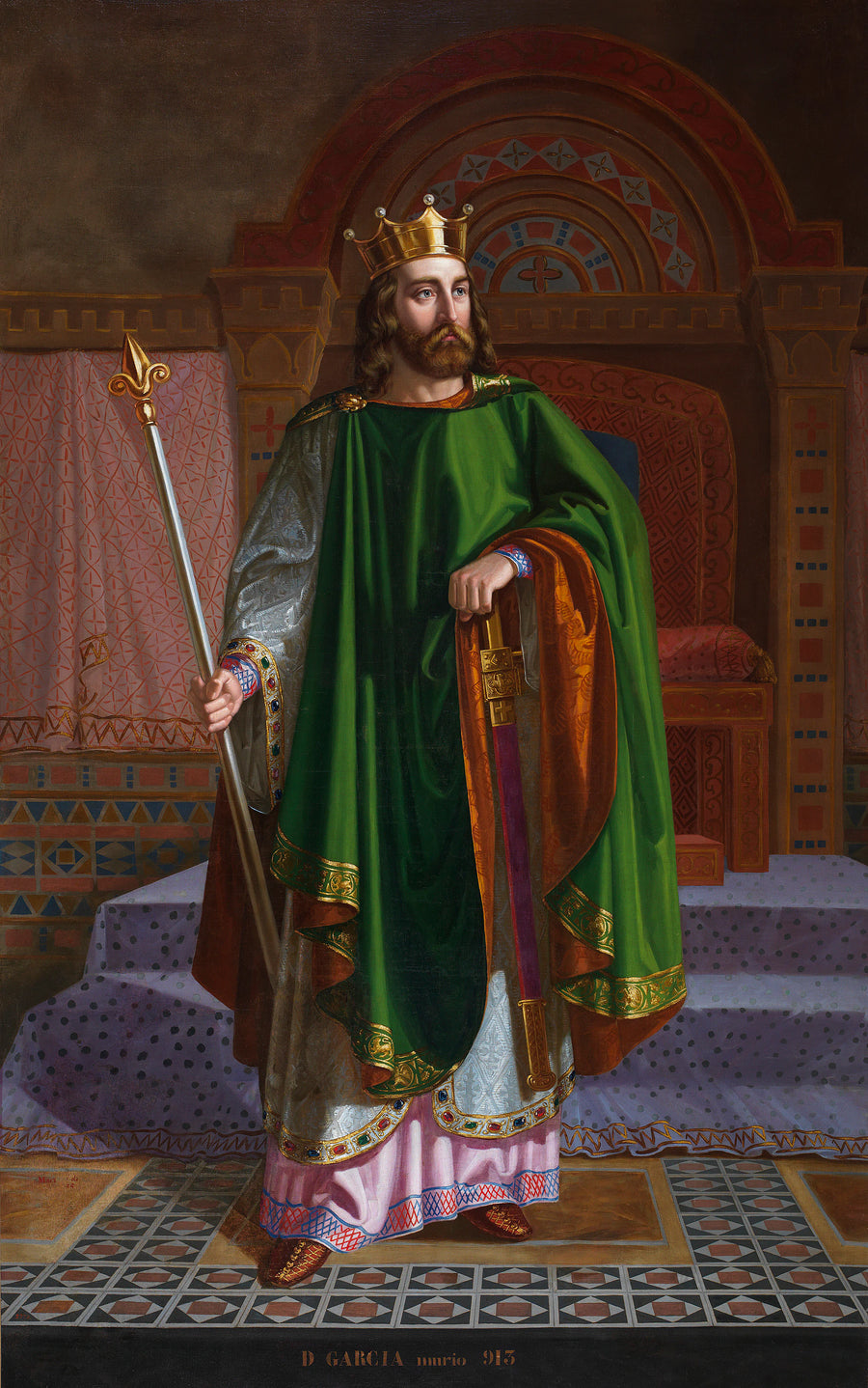 García Ier, roi de León - Mariano de la Roca y Delgado