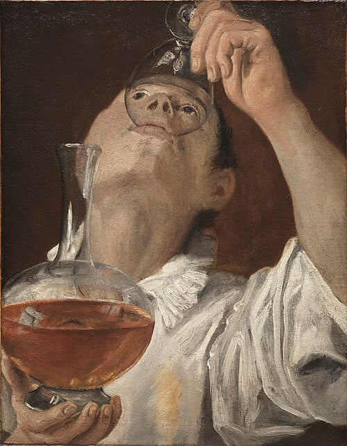 Garçon buvant - Annibale Carracci image 1 reproduction d’œuvre d’art à l’huile