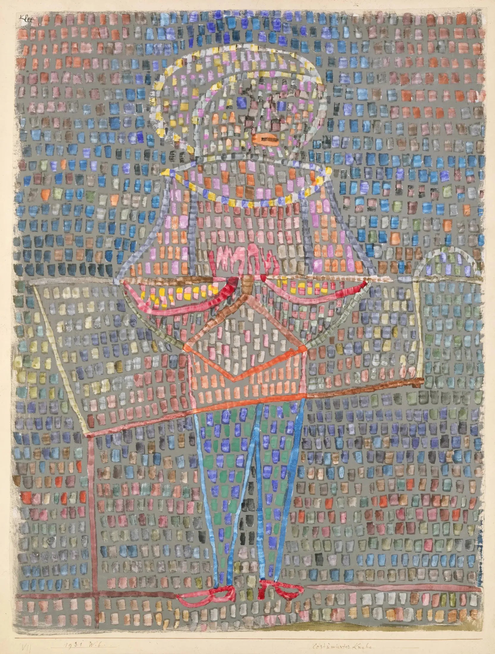 Garçon déguisé - Paul Klee image 1 reproduction réalisée par Alpha Reproduction