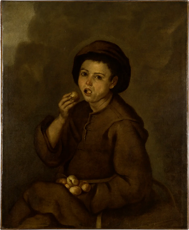 Garçon mangeant des pêches - Bartolomé Esteban Murillo