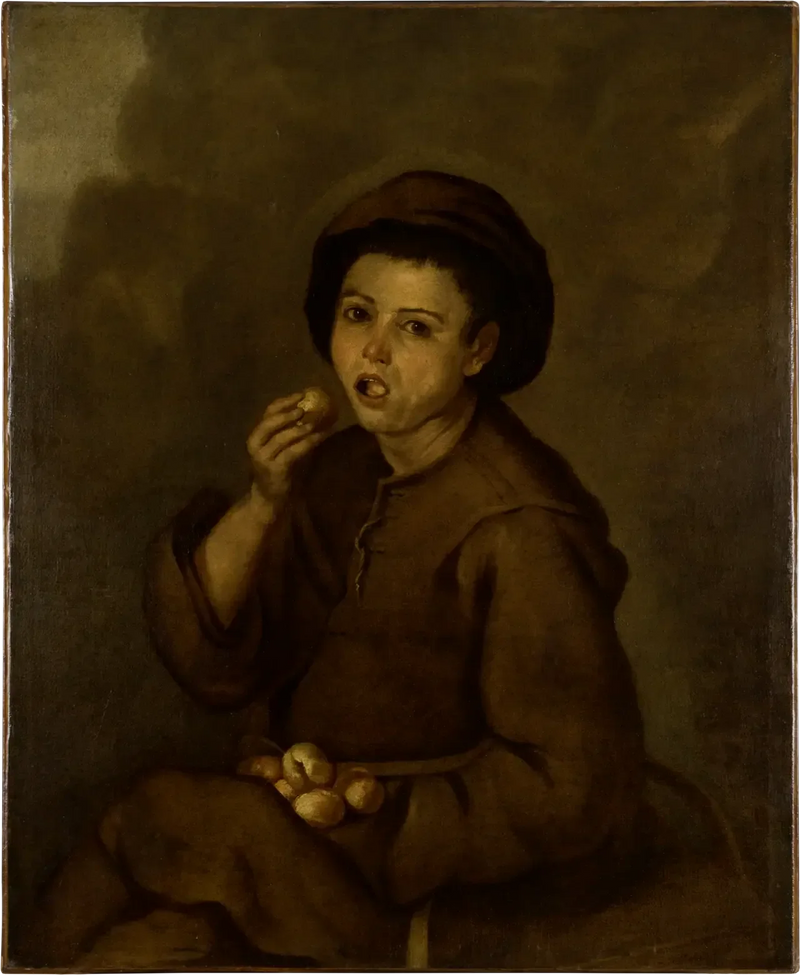 Garçon mangeant des pêches - Bartolomé Esteban Murillo