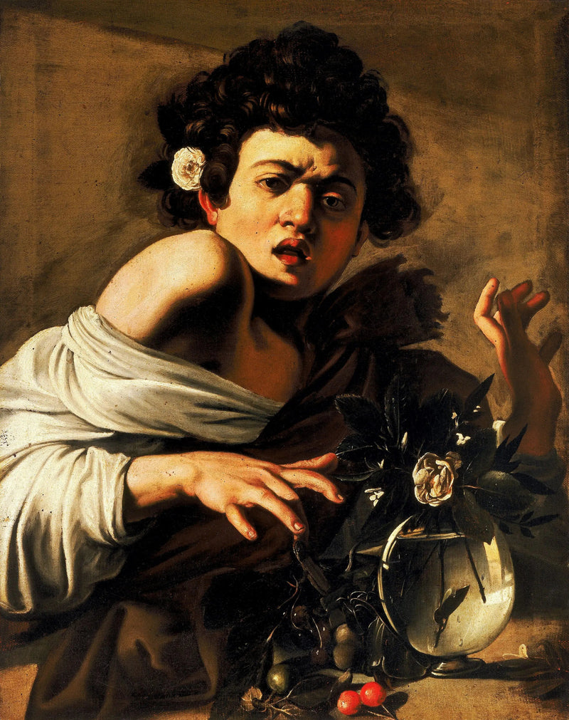 Garçon mordu par un lézard - Le Caravage
