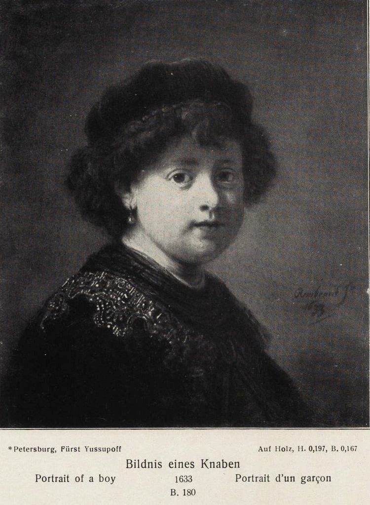 Garçon richement vêtu — école de Rembrandt, vers 1633