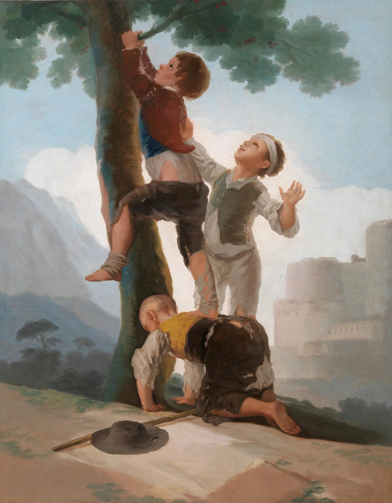 Garçons grimpant à un arbre - Francisco de Goya