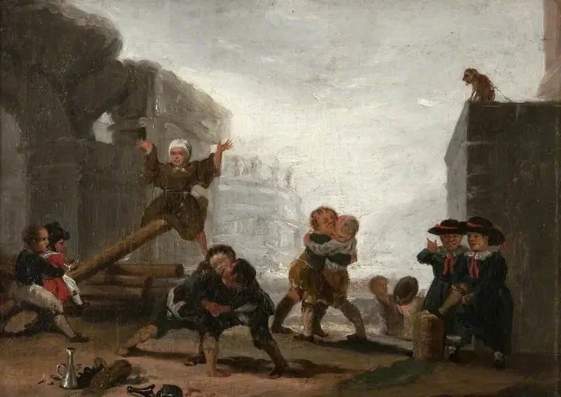 Garçons jouant à la balançoire - Francisco de Goya