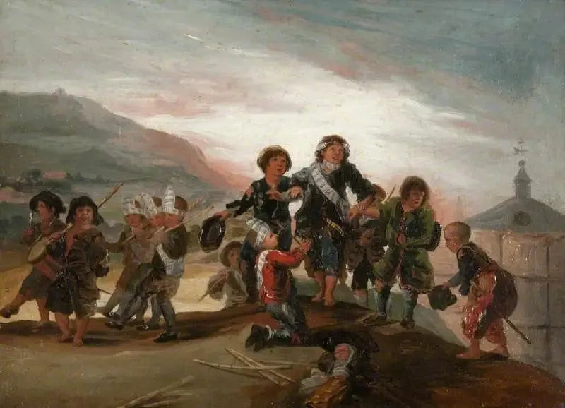 Garçons jouant aux soldats - Francisco de Goya