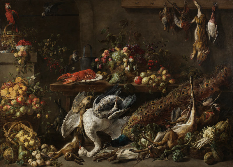 Un Garde-manger - Adriaen van Utrecht