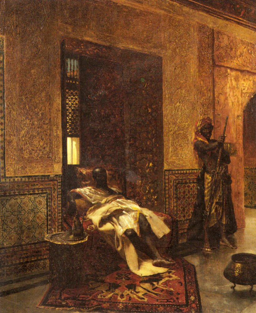 Garder le chef - Jean-Joseph Benjamin-Constant image 1 reproduction de peinture à l’huile
