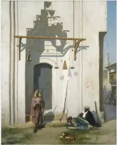 Gardes à la porte d'un tombeau - Jean-Léon Gérôme image 1 copie peinte à la main à l’huile
