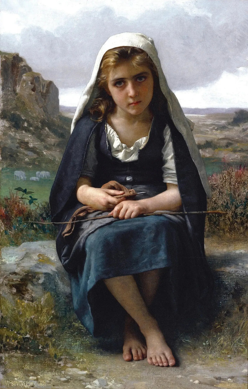 Gardeuse de moutons - Bouguereau