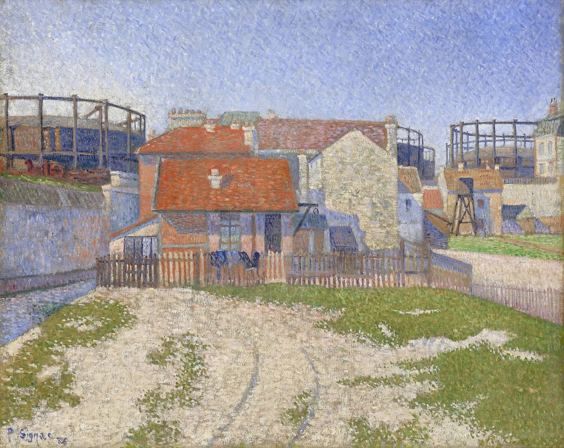 Gazomètres de Clichy - Paul Signac image 1 tableau peint à l’huile sur toile