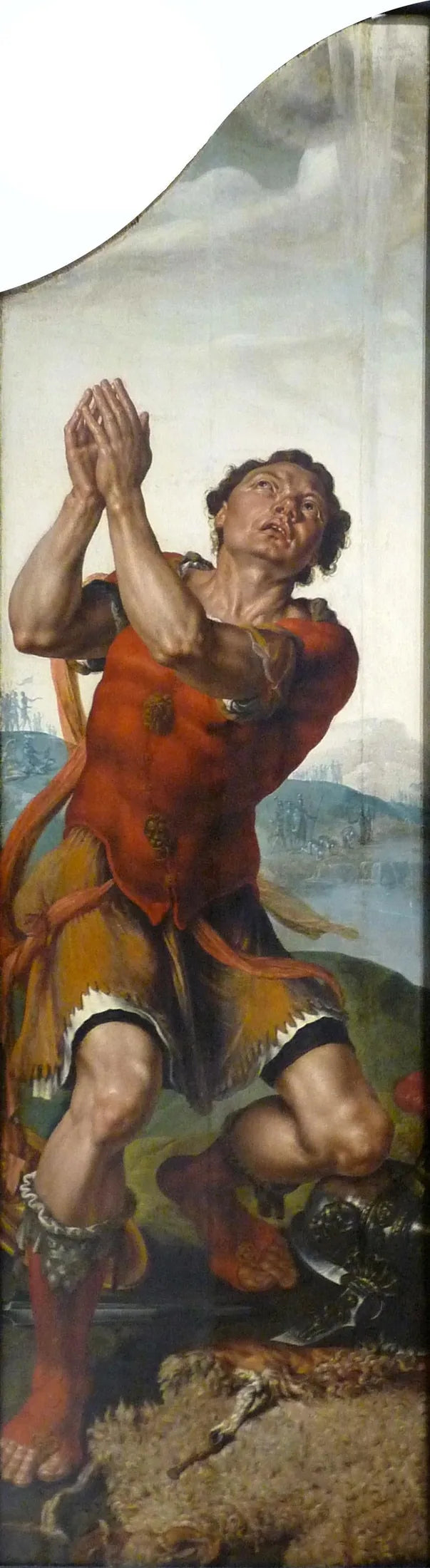 Gédéon et le miracle de la toison - Maarten van Heemskerck image 1 reproduction artisanale de tableau