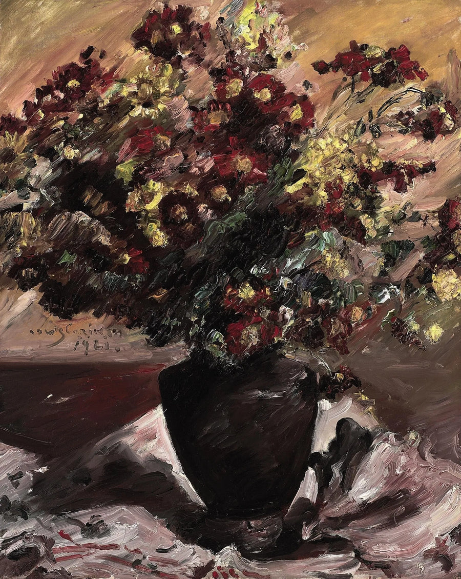 Gelbe und rote Astern - Lovis Corinth