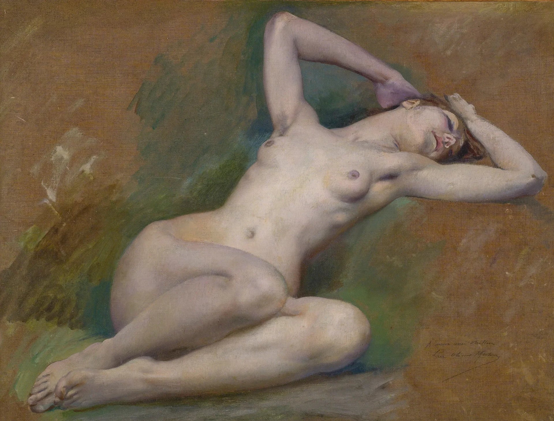 Gemälde von Luc-Olivier Merson - Luc-Olivier Merson image 1 copie peinte à la main à l’huile