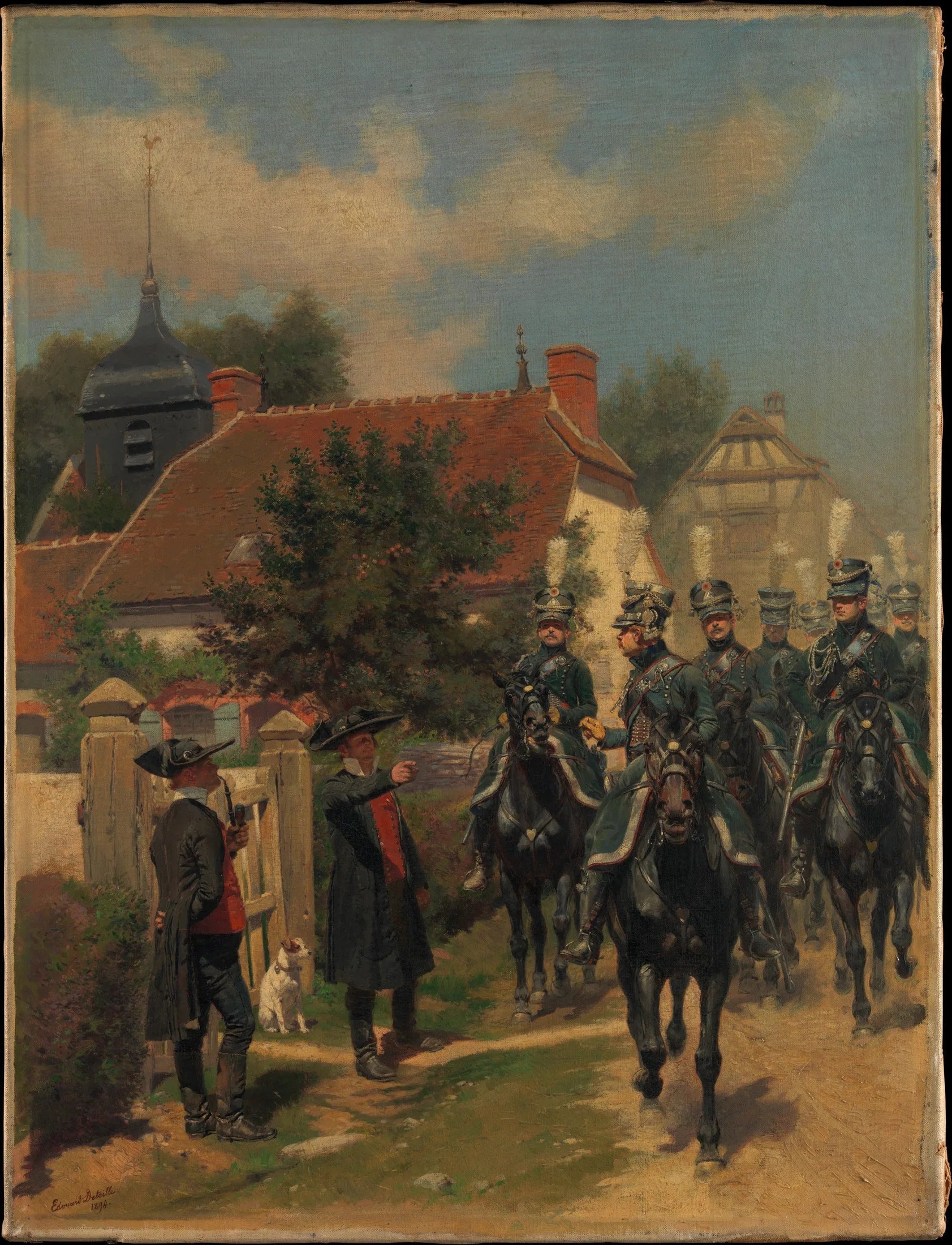 Gendarmes d'Ordonnance - Édouard Detaille image 1 reproduction d’œuvre d’art à l’huile