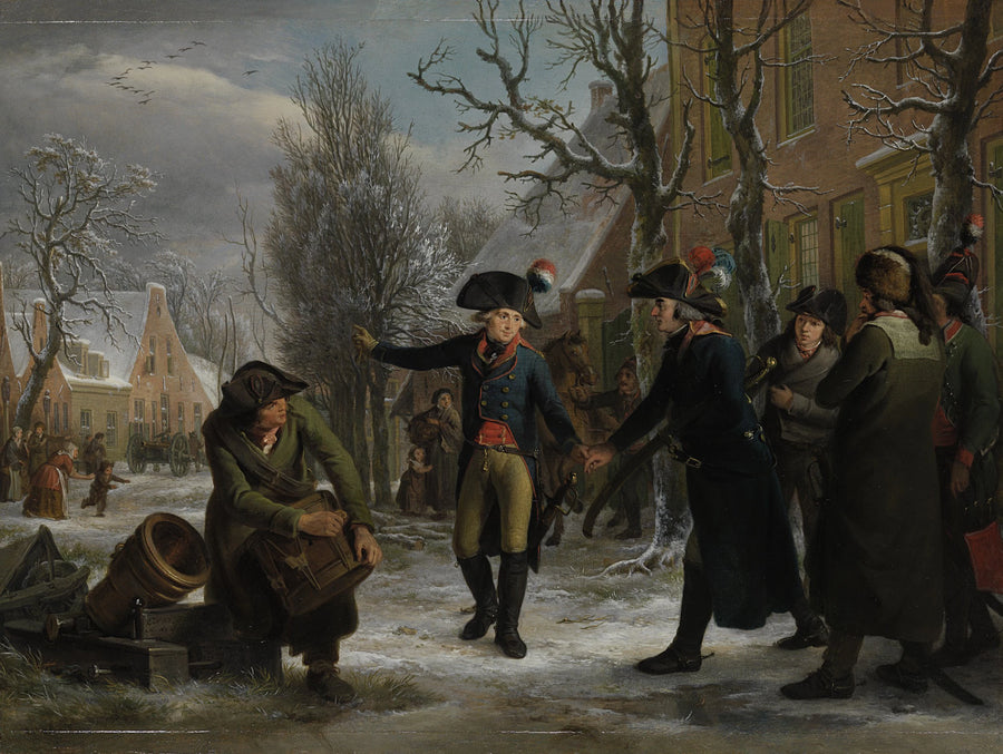 Le général Daendels dit au revoir au lieutenant-colonel Krayenhoff - Adriaan de Lelie