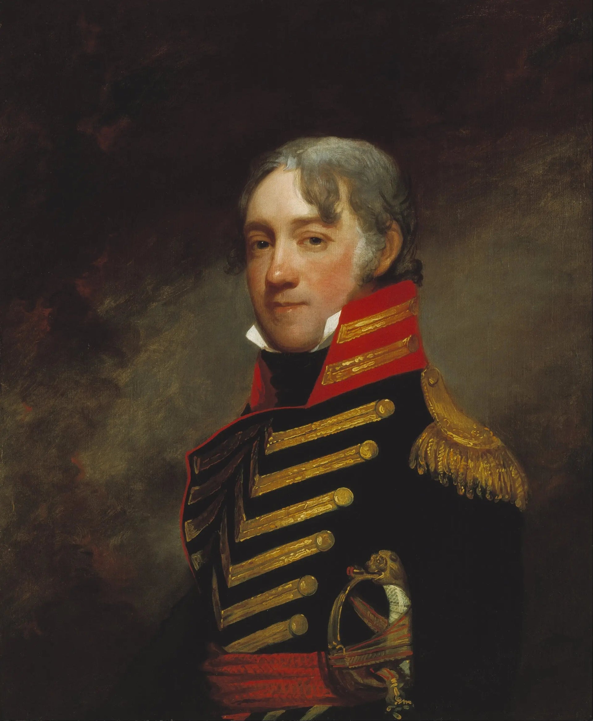 Général John R. Fenwick - Gilbert Stuart image 1 reproduction de peinture à l’huile