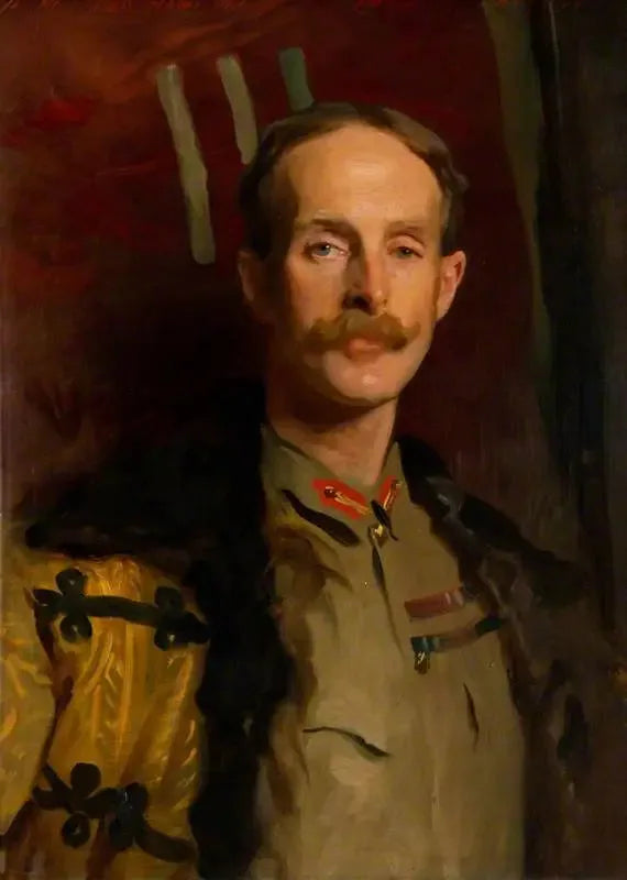 Général Sir Ian Standish Monteith Hamilton, 1853 - 1947. Soldat (Commandant de la 3e Brigade, Tirah Field Force) - John Singer Sargent image 1 tableau peint à l’huile sur toile