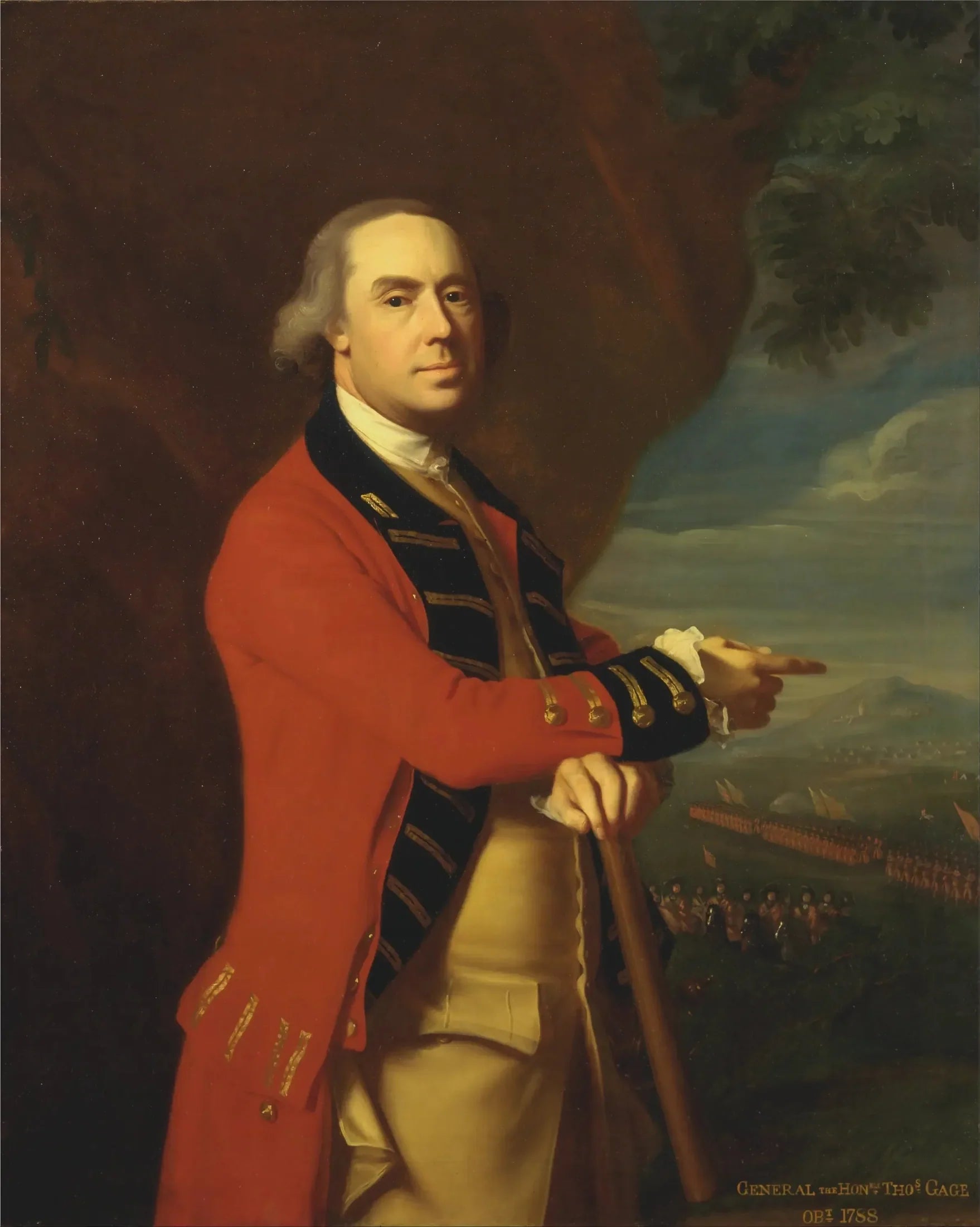 Général Thomas Gage - John Singleton Copley image 1 reproduction de peinture à l’huile