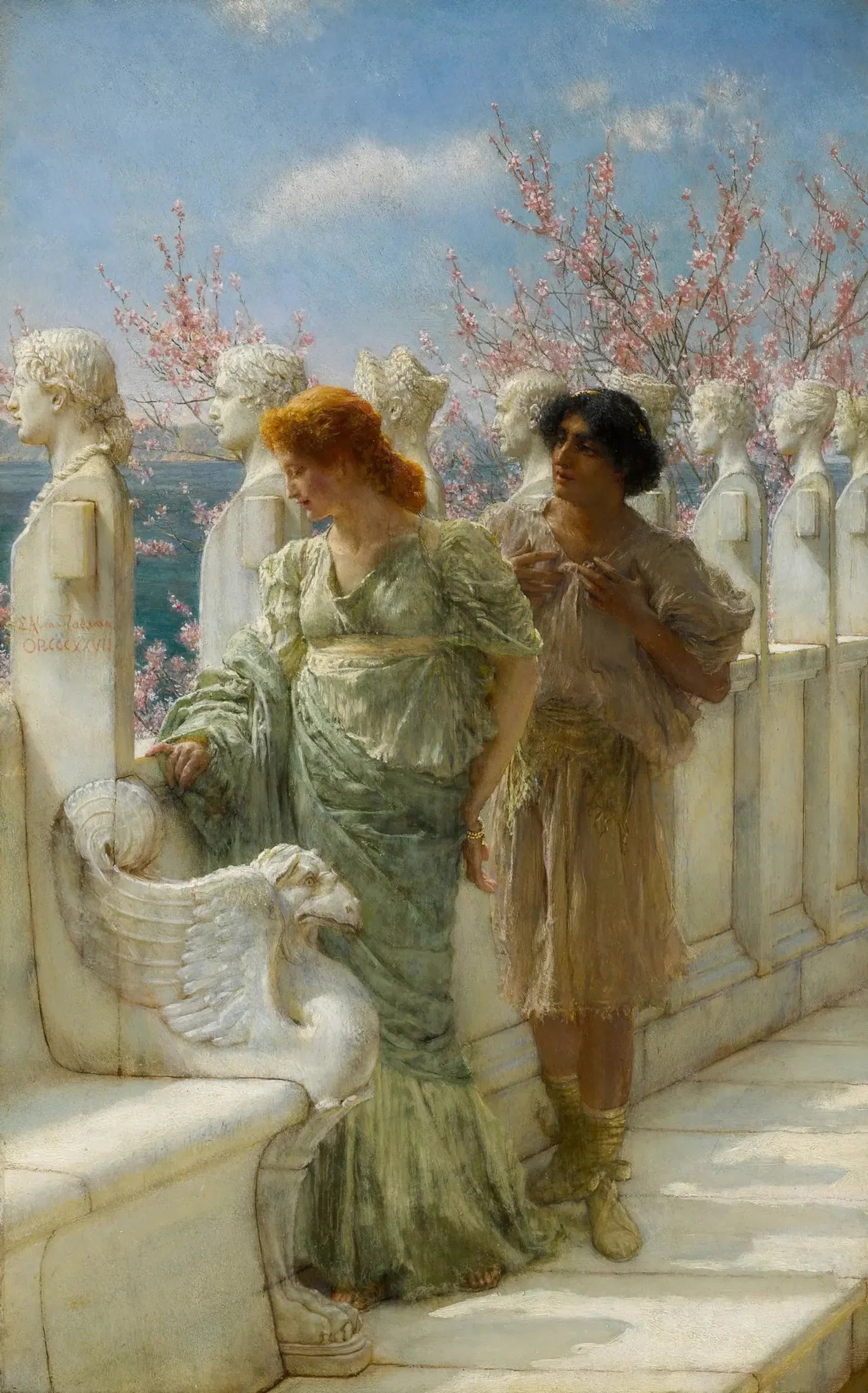 Générations passées et présentes - Lawrence Alma-Tadema image 1 tableau peint à l’huile sur toile